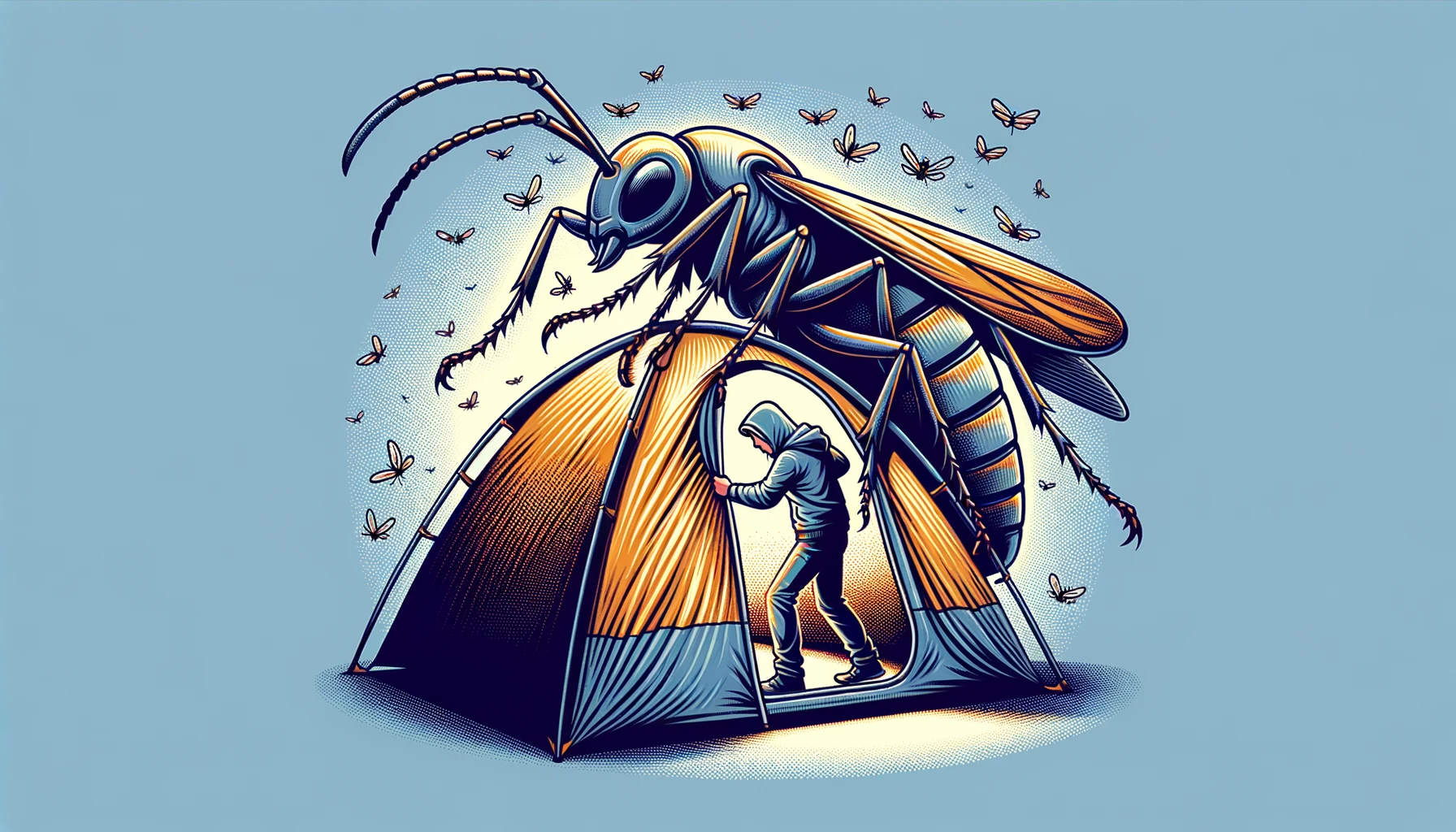 Hvordan holde insekter unna teltet